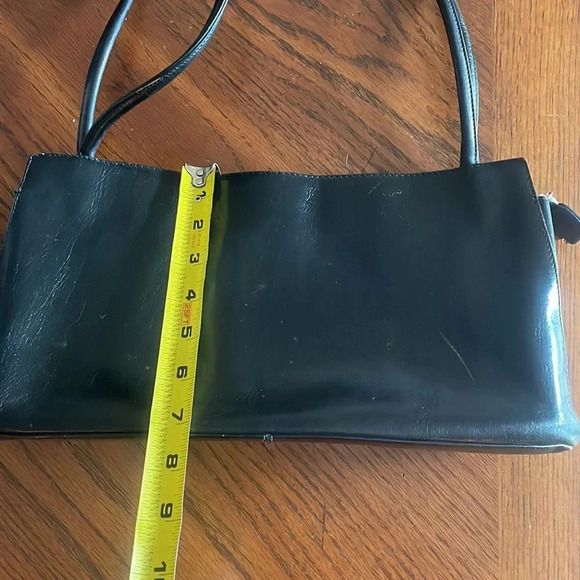 Black HOBO Leather Shoulder Bag - Picture 6 of 7